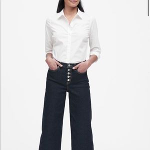 BANANA REPUBLIC White Button Down Shirt